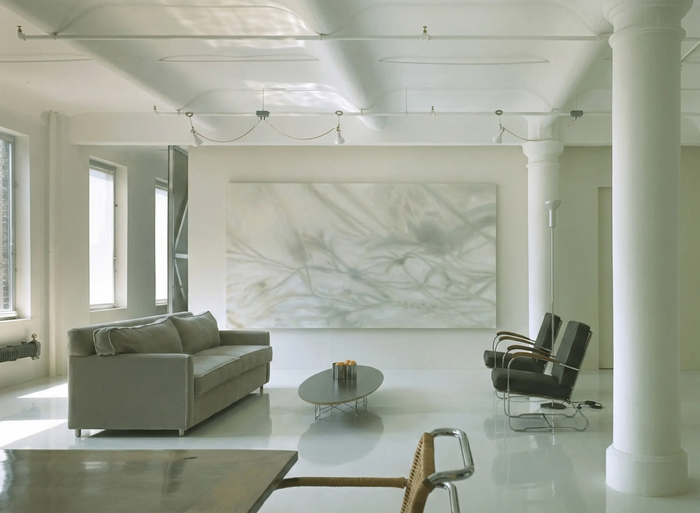 A Bay Area open-plan room without threshold, enclosure, or warmth — the space without intimacy — RS Studio