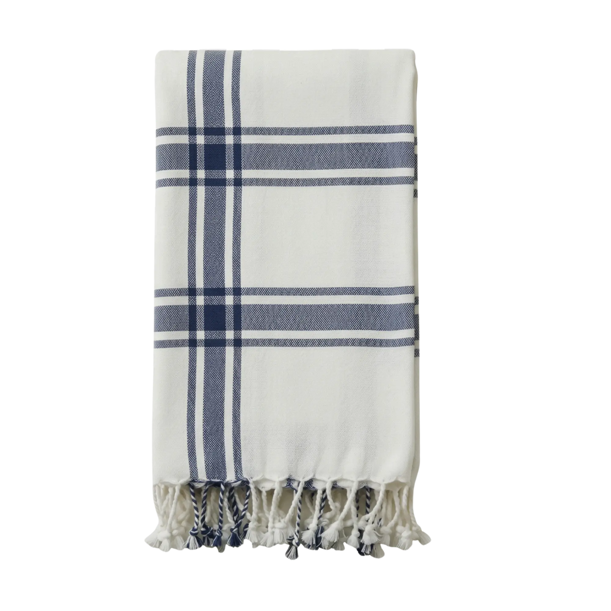 Devon Blue Plaid Throw