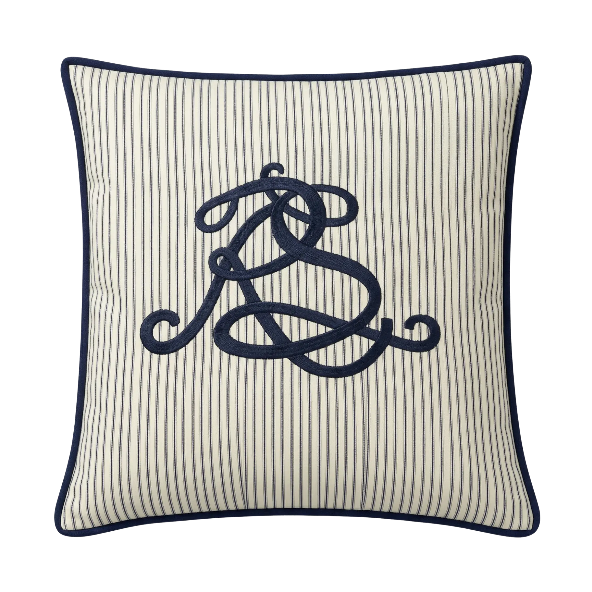 Mariner Script Stripe Throw Pillow