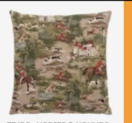 Horses & Hounds Countryside Tapestry Pillow