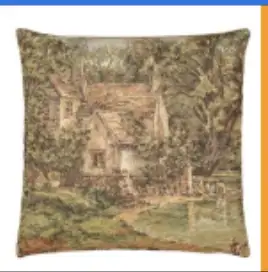 Suffolk Cottage Tapestry Pillow