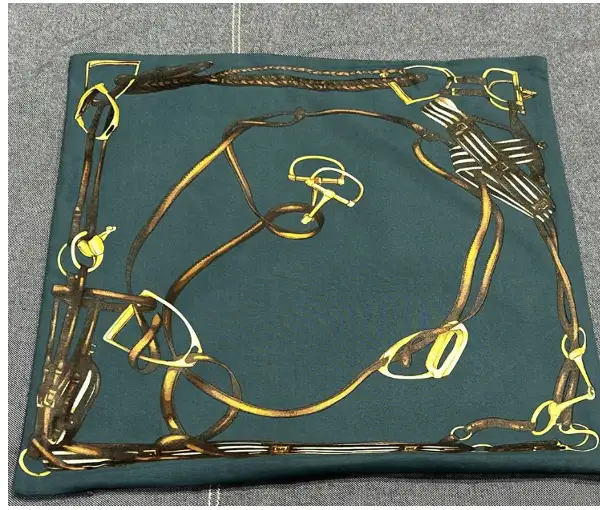 Equestrian Bit Motif Cushion – 18"x18"