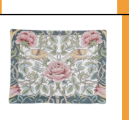 Tulip & Rose Tapestry Cushion – Cream