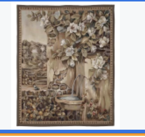 Bird Bath Hand Woven Tapestry - 173 x 142 cm 1 Bird Bath Hand Woven Tapestry - 173 x 142 cm