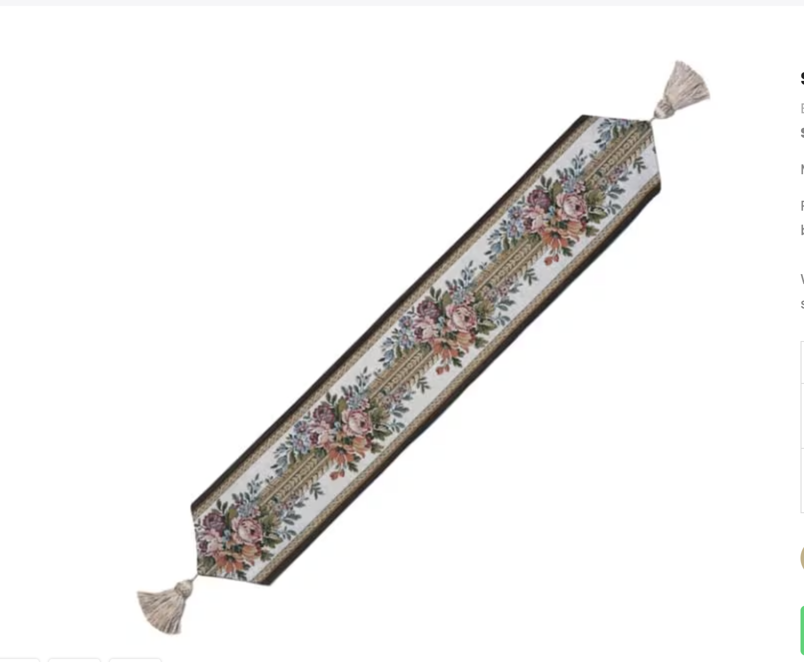 TR806 Summer Flowers Table Runner 33"x7" 1 TR806 Summer Flowers Table Runner 33"x7"