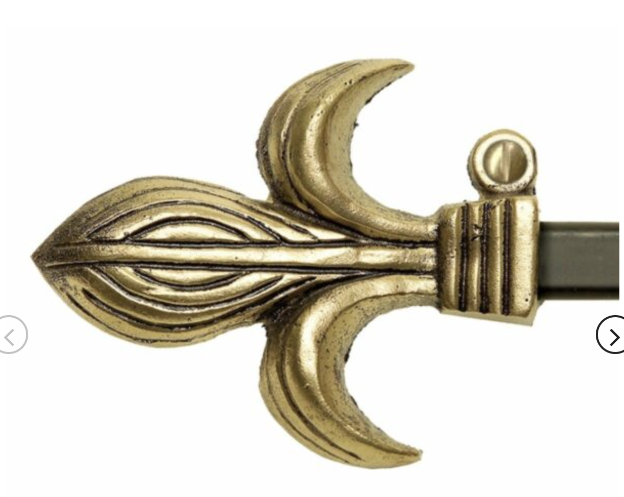 Fleur de Lys' Tapestry Hanging Rod R.2 (60 - 100 cm) Size: 60 - 100 cm (2'0 - 3'3) - Size 2 1 Fleur de Lys' Tapestry Hanging Rod R.2 (60 - 100 cm) Size: 60 - 100 cm (2'0 - 3'3) - Size 2