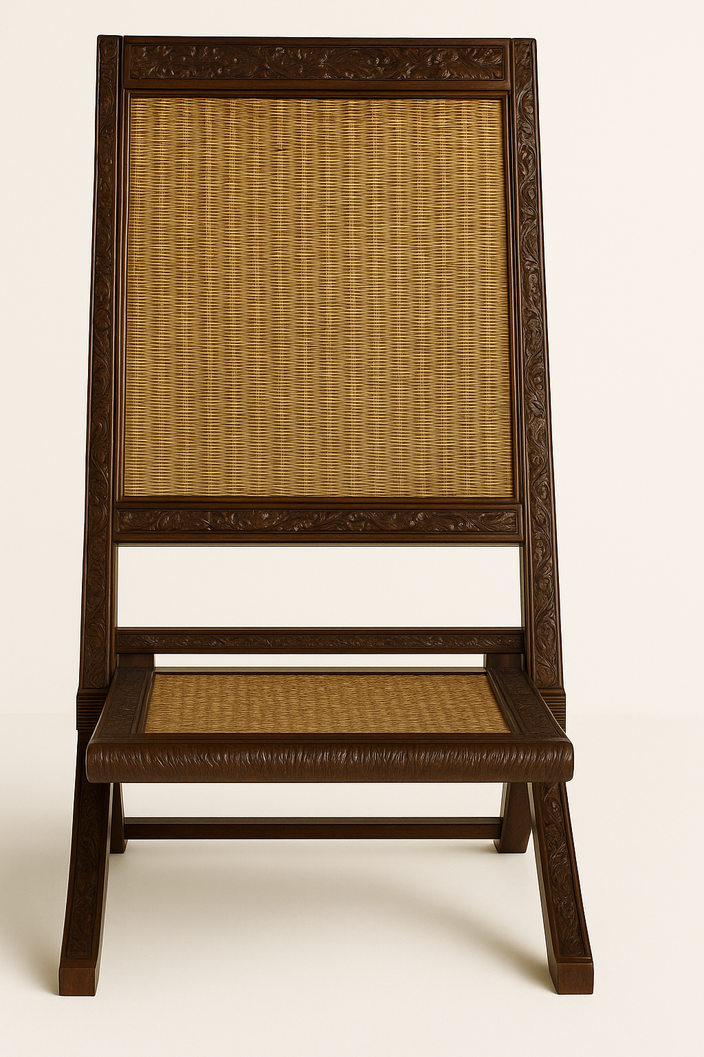 Maharaja Hand-Carved Folding Chair 1 Maharaja Hand-Carved Folding Chair