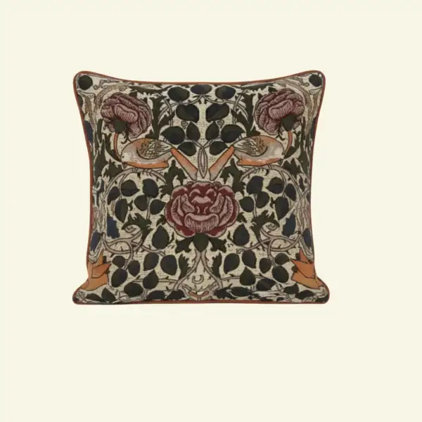 Birds & Rose Tapestry Cushion