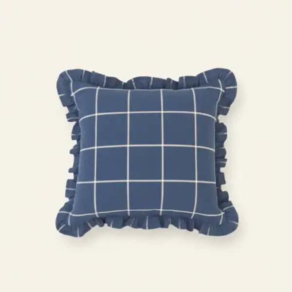 Gifts > Throw Pillows 4 Glen Ruffle Linen Cushion