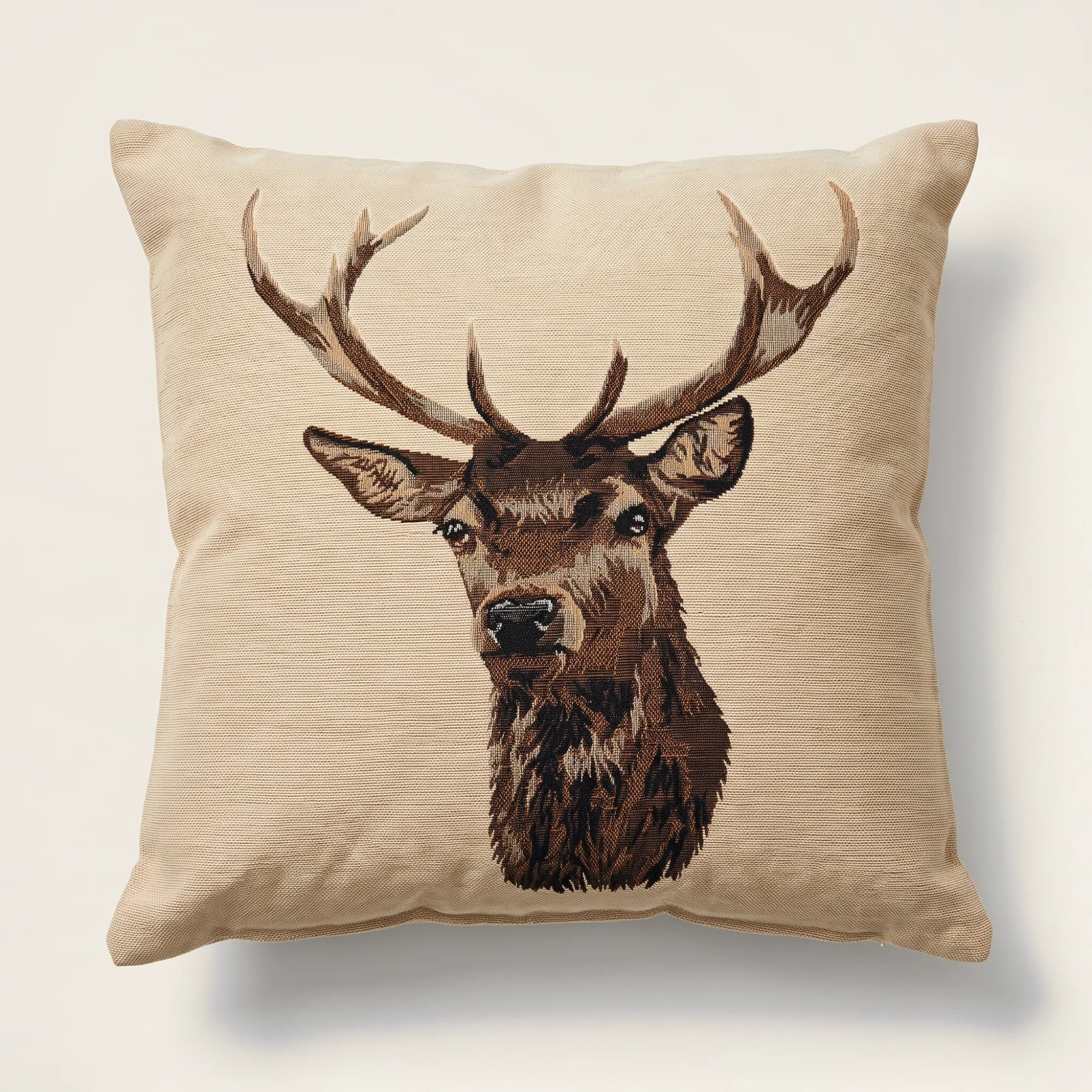 The Balmoral Stag Throw Pillow from The Winter Lookbook