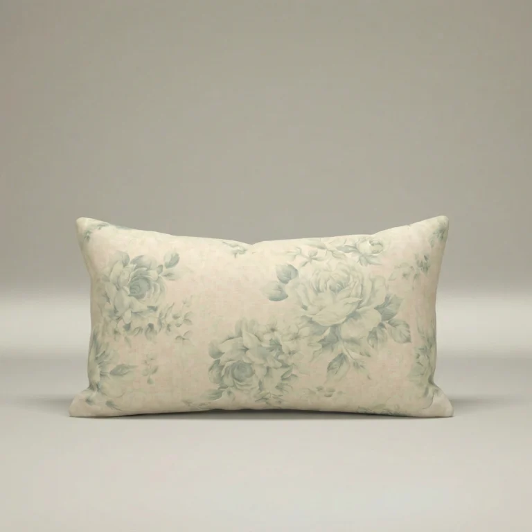 Willowmere Floral Lumbar Pillow Cover, front view